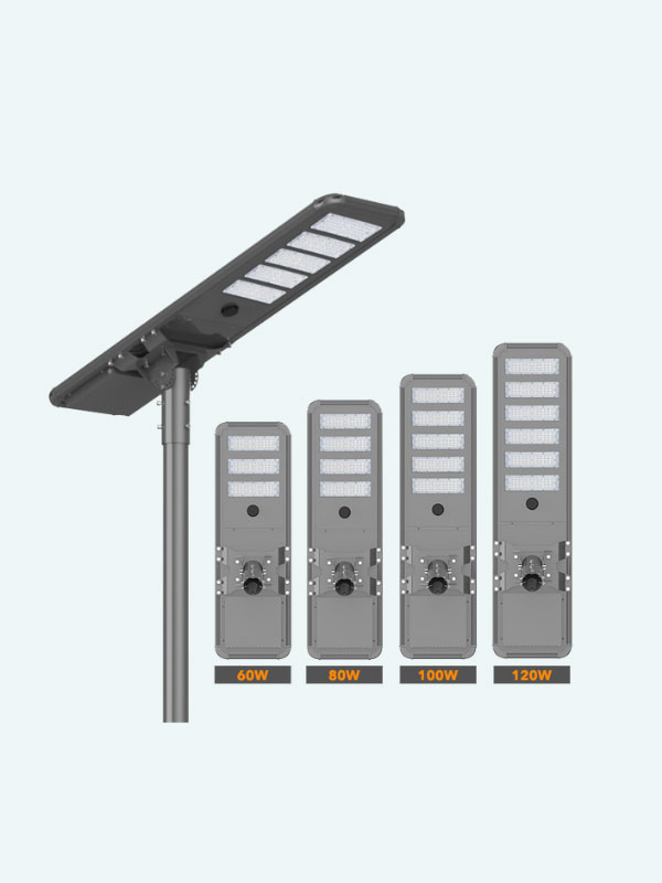 60W-120W All-in-one LED solar street light